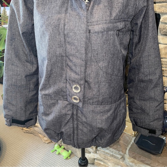 Core Powder Room Jacket Womens Gray Snowboarding 5000mm Size Small - Picture 3 of 10